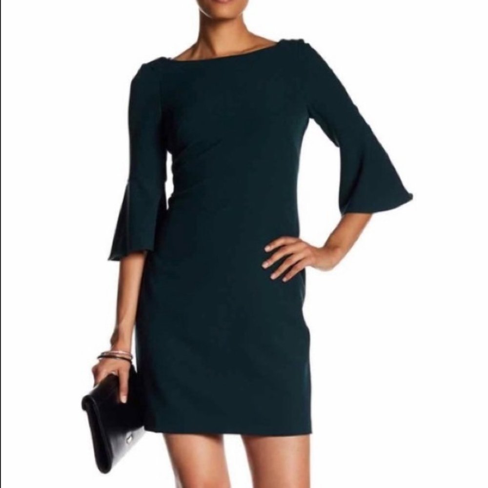 Vince Camuto emerald green shift dress